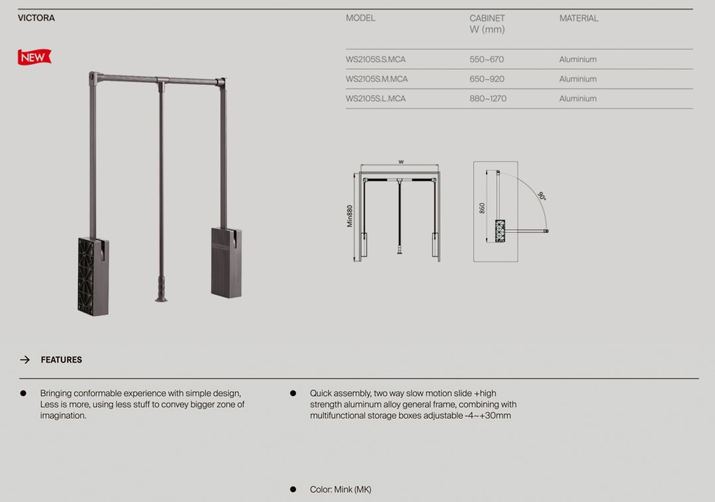 UNIHOPPER WARDROBE LIFT 2105
