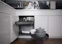 LEMANS ANTHRACITE CORNER TRAY -KESSEBOHMER