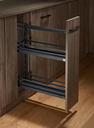 BOTTLE RACK GREY WOOD TEXTURED BOTTOM SIDE MOUNT