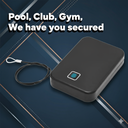 Biometric Pistol Storage Safe Box Bedside Gym Multipurpose with wire