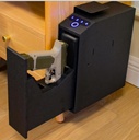 Slide-Out Biometric Pistol safe Bedside Under-Desk Application