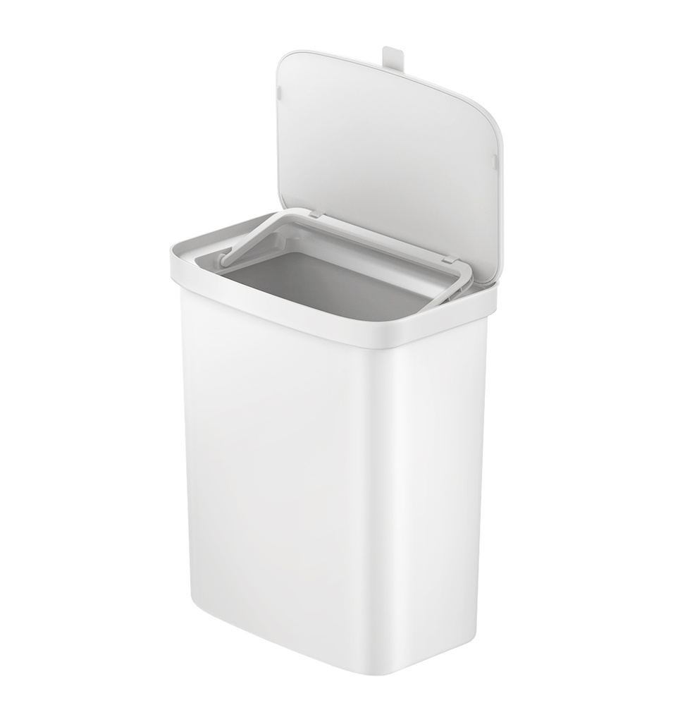 EKO Cabinet Hanging Food Waste Bin 9L | Durable, for Everyday Kitchen Use (White) | EK6008-9L-WH