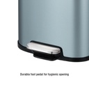 EKO Stella Blue Pedal Bin 30L | Kitchen Bin Soft-Close, Anti-Rust | EK9384P-30-TB