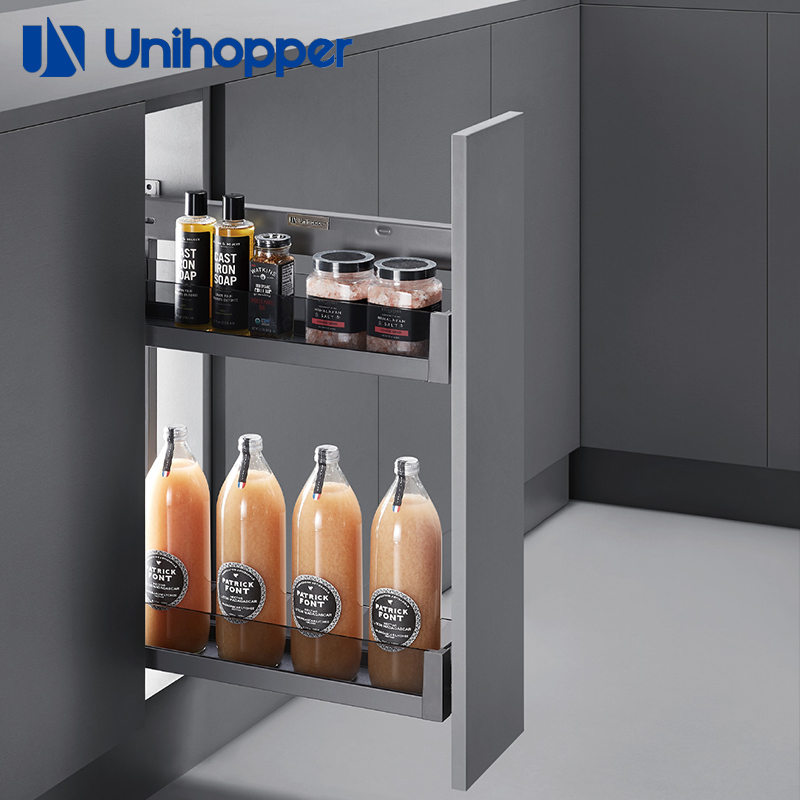 BOTTLE RACK GLASS SIDED 2358- UNIHOPPER