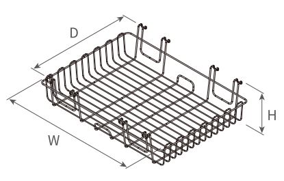 [80100830] ALBUM WARDROBE WIRE BASKET 5111