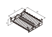 [80100785] ALBUM WARDROBE WIRE SHOE RACK 5140 (600mm)