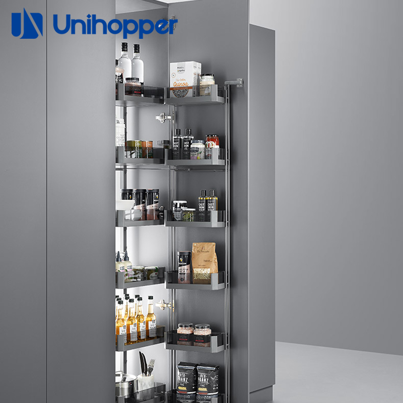 FRIDGE/ PANTRY/ TALL UNIT GLASS FRONTED 1208 7FT- UNIHOPPER