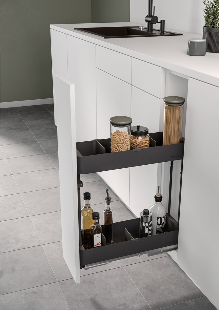 BASEAGENT 200MM PULLOUT BOTTLE RACK -KESSEBOHMER