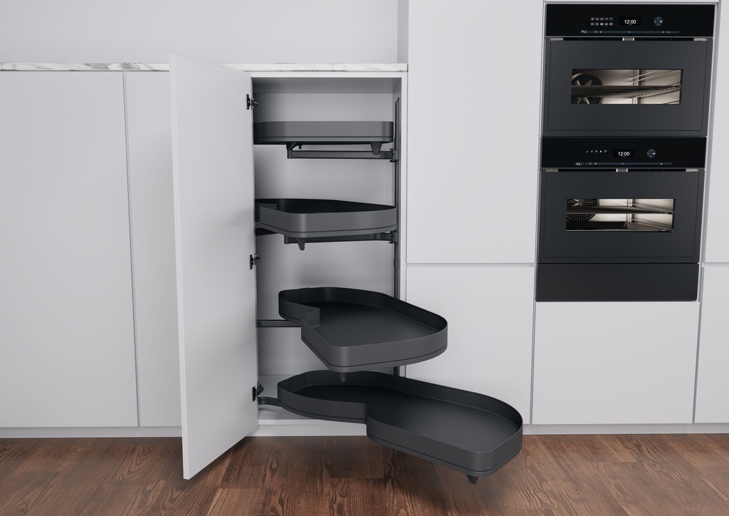 [70205712] LEMANS HIGH-BOARD ANTHRACITE TALL CONER TRAY -KESSEBOHMER (Left)