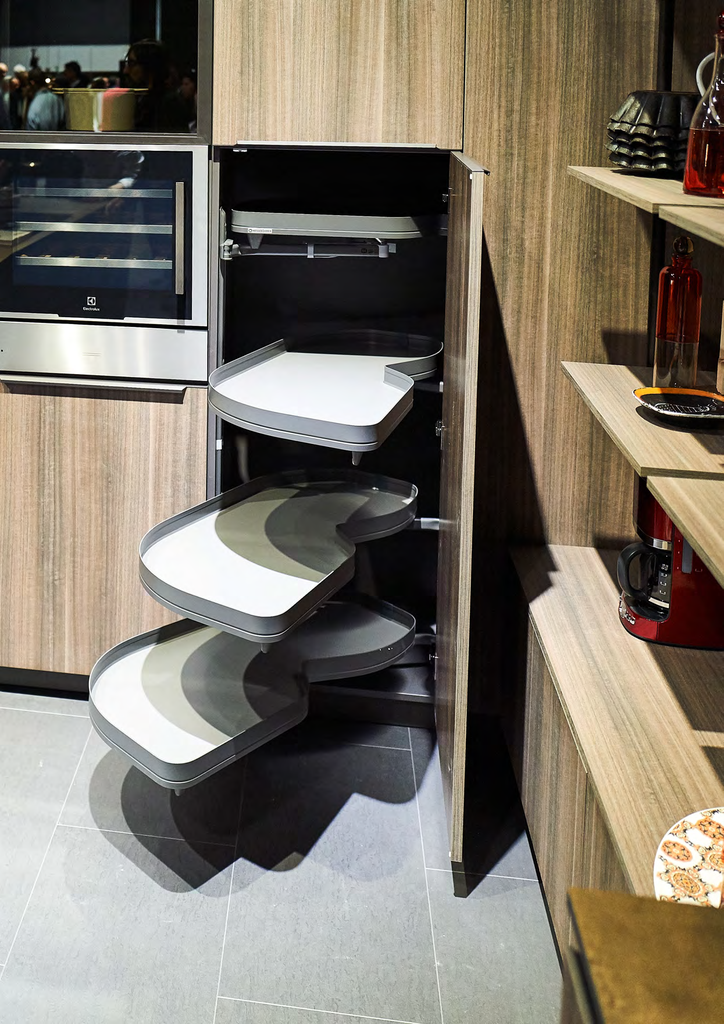 LEMANS TALL ANTHRACITE CONER TRAY -KESSEBOHMER
