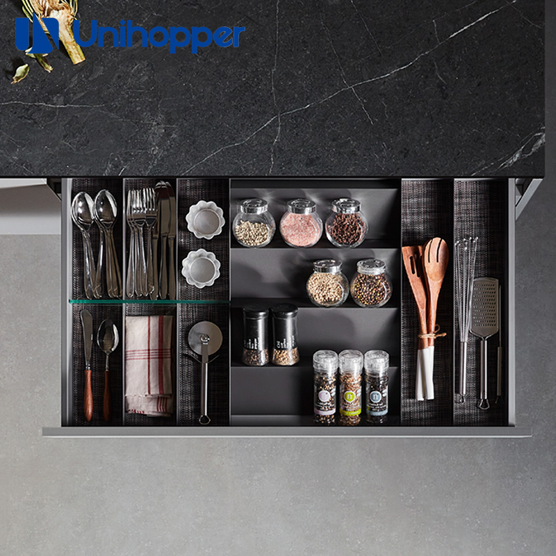 SLANKA GLASS CUTLERY ORGANIZER DIVIDER- UNIHOPPER