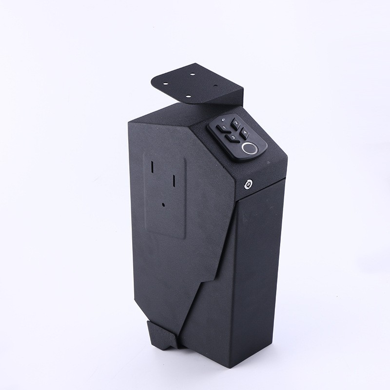 [BHO-0003] Drop-Down Biometric Pistol safe Bedside Under-Desk Application