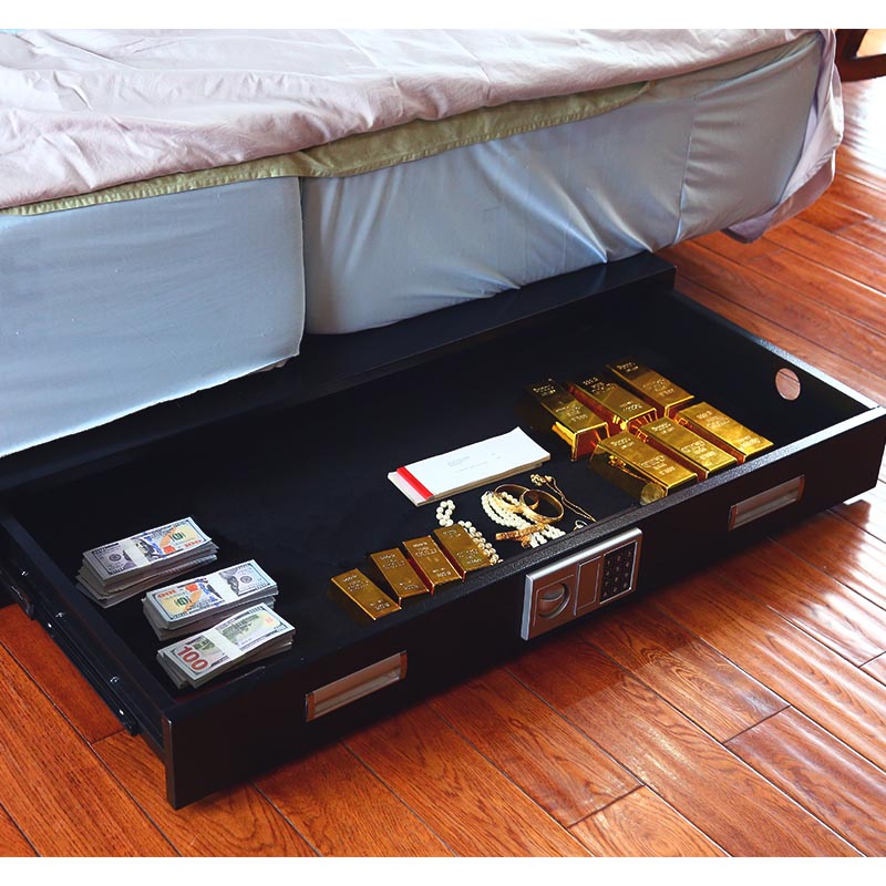 Under-Bed Gun Safe Soft Lining compression Strap Multipurpose