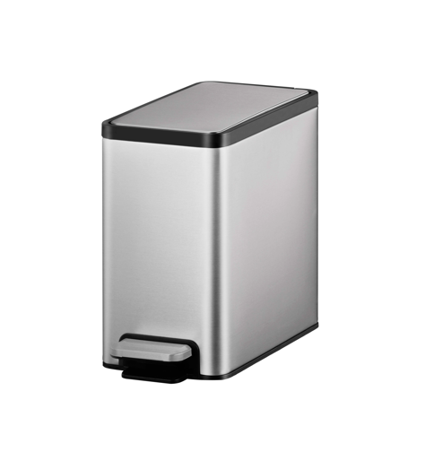 [70006164] EKO Office Pedal Bin 6L | Washroom Bin Soft-Close, Anti-Rust | EK9138P-6L-MWS (Stainless Steel)