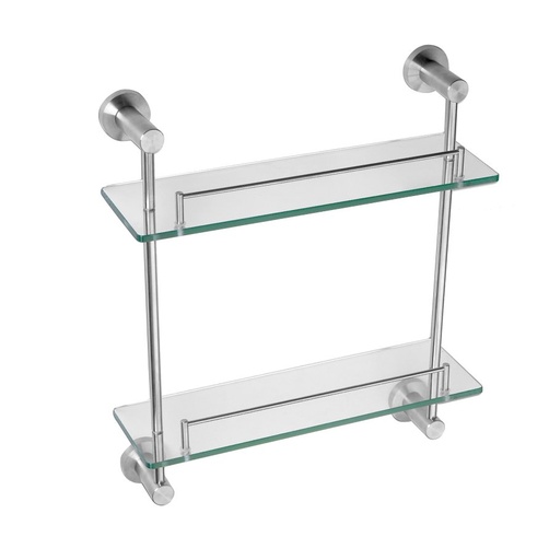 [00536] DOUBLE LAYERED GLASS SHELF SS-5491D