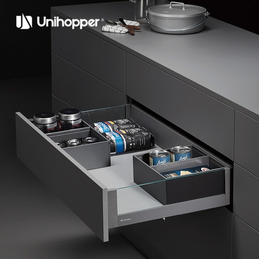 GLASS SIDED MAGIC BOX DRAWER- UNIHOPPER