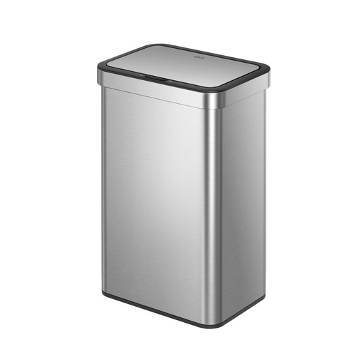 [71006130] EKO Eco-Cass Sensor Dust-Bin 60L | Dual Compartment with Liner (2 x 30L) Stainless Steel | EK9578-30L+30L-MMT
