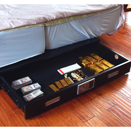 [BHO-0010] Under-Bed Gun Safe Soft Lining compression Strap Multipurpose