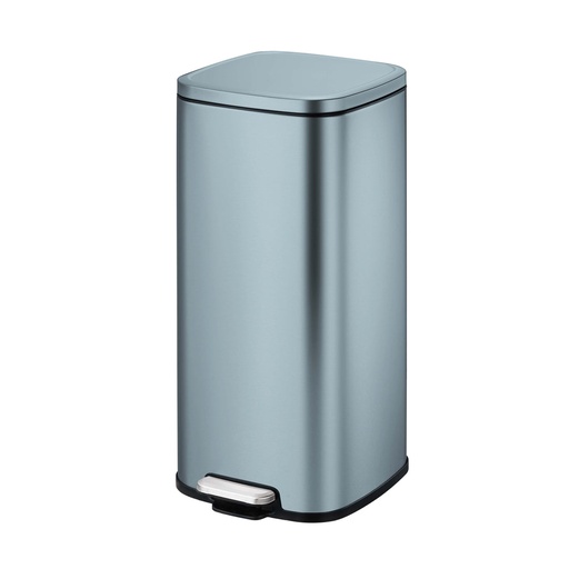 [70006160] EKO Stella Blue Pedal Bin 30L | Kitchen Bin Soft-Close, Anti-Rust | EK9384P-30-TB
